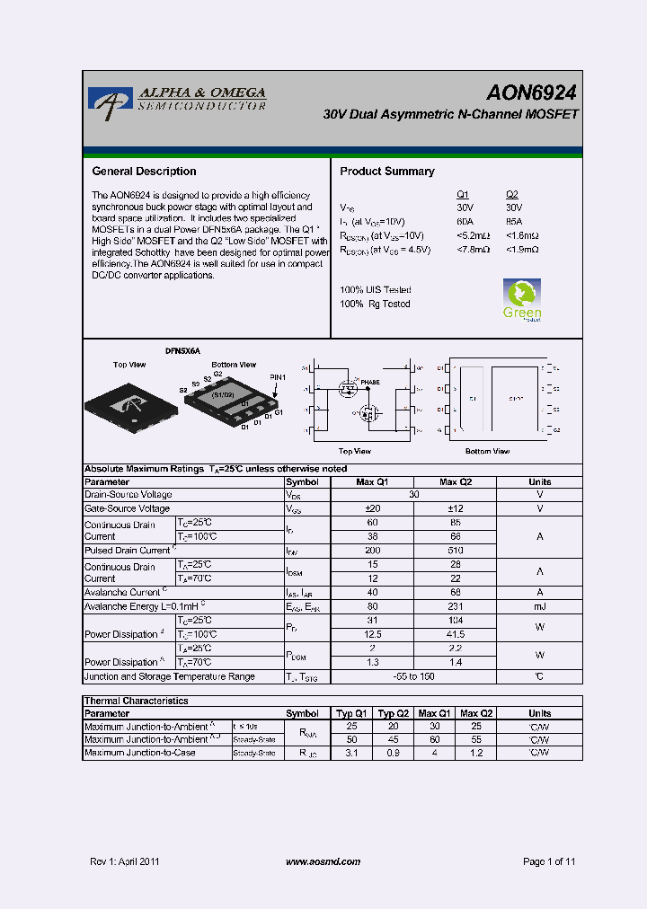AON6924_6010349.PDF Datasheet