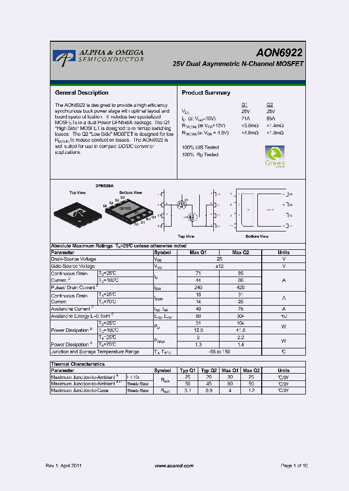 AON6922_6010348.PDF Datasheet
