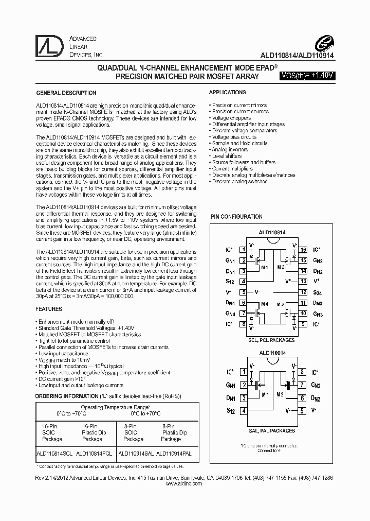 ALD110814SCL_6013492.PDF Datasheet