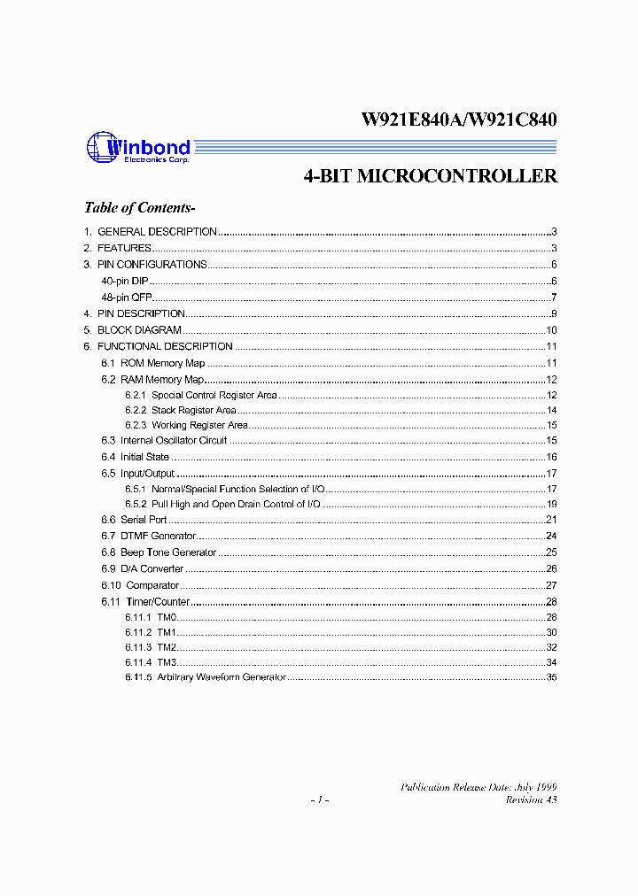 W921E840A_6013631.PDF Datasheet