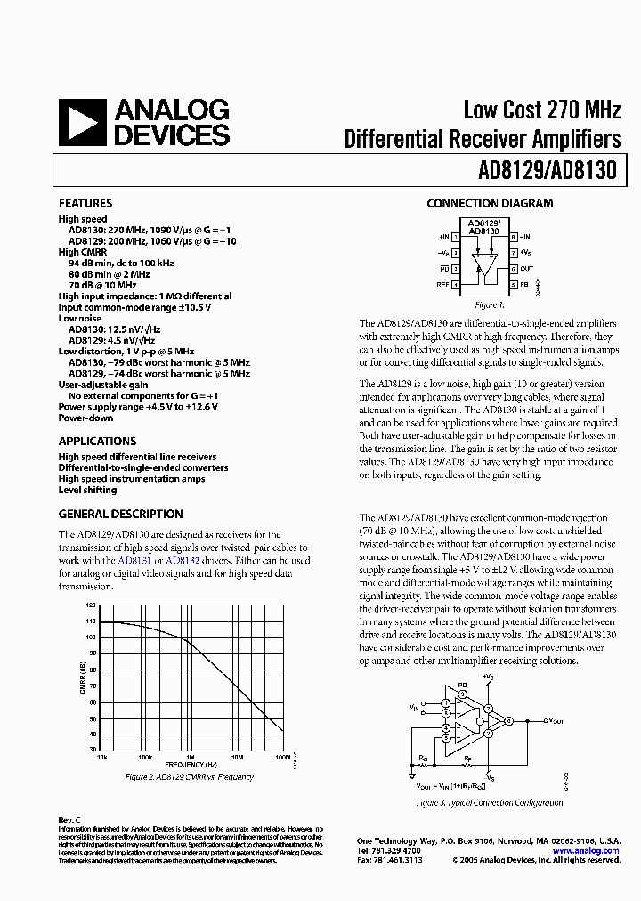 AD8130ARM-REEL7_6032754.PDF Datasheet