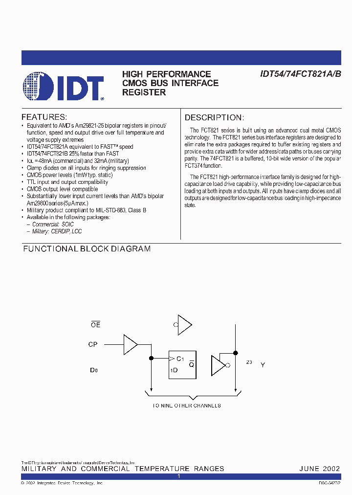 IDT54FCT821ALSO_6046523.PDF Datasheet