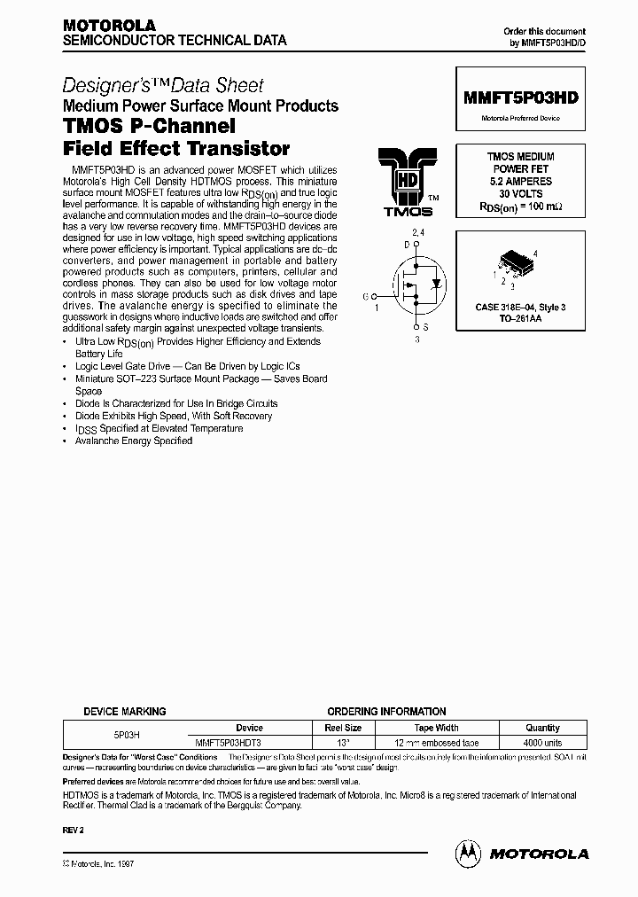 MMFT5P03HD_6050406.PDF Datasheet
