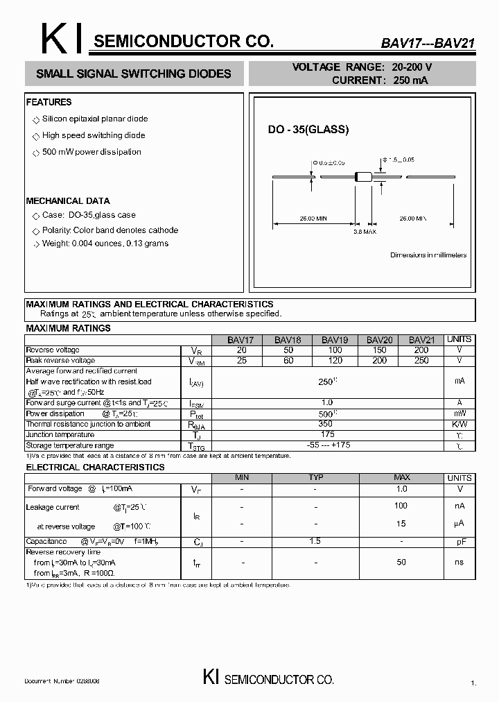 BAV17_6053269.PDF Datasheet