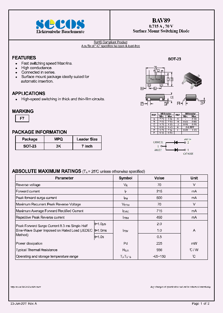 BAV89_6060746.PDF Datasheet