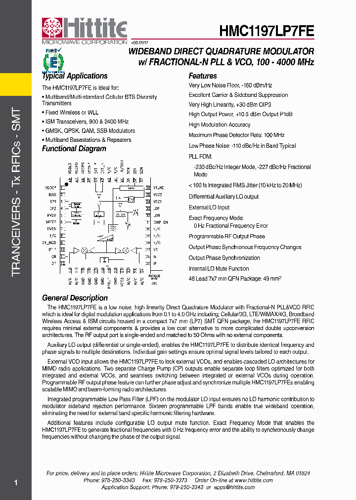 HMC1197LP7FE_6064656.PDF Datasheet