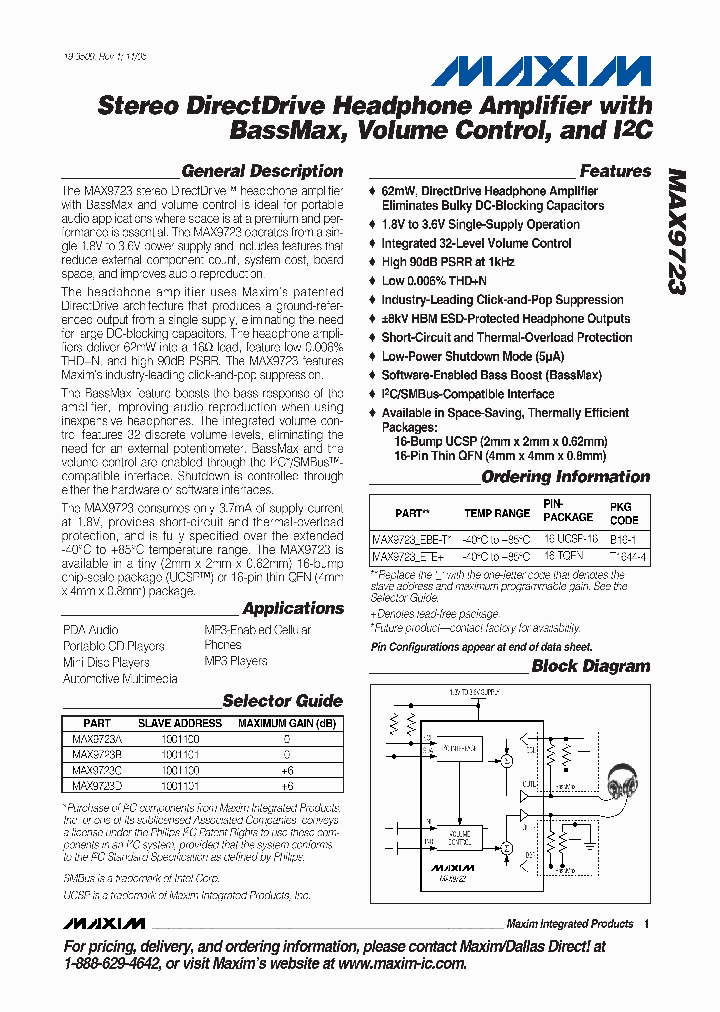 MAX9723BEBE_6074749.PDF Datasheet