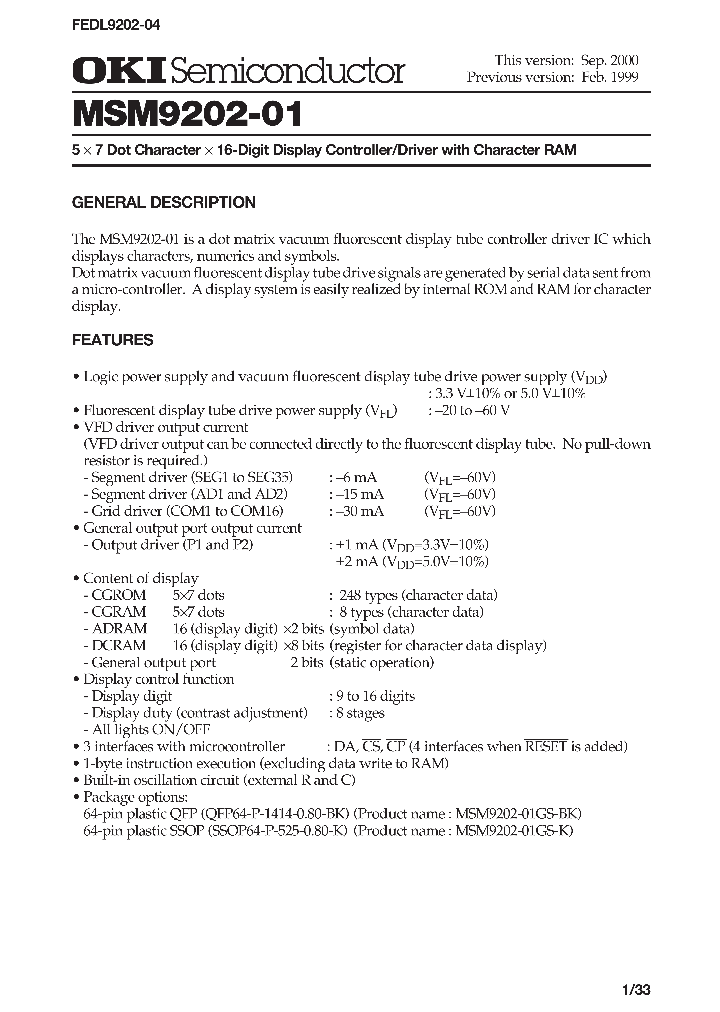 MSM9202-01_6073999.PDF Datasheet