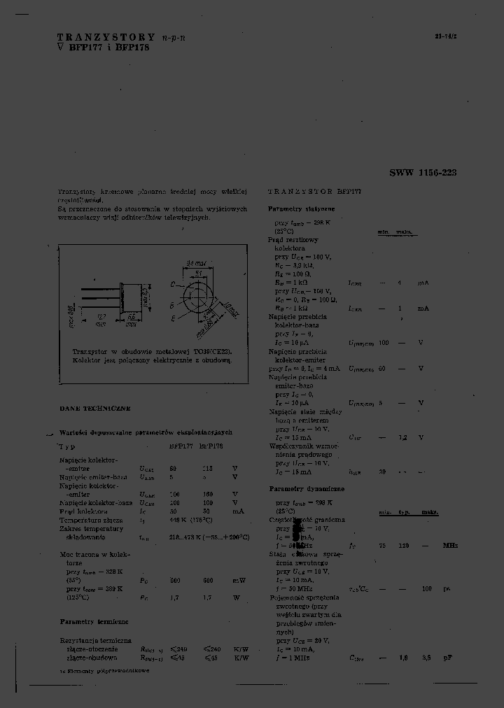 BFP177_6084459.PDF Datasheet