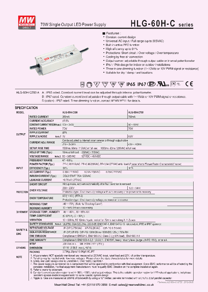 HLG-60H-C700_6086245.PDF Datasheet