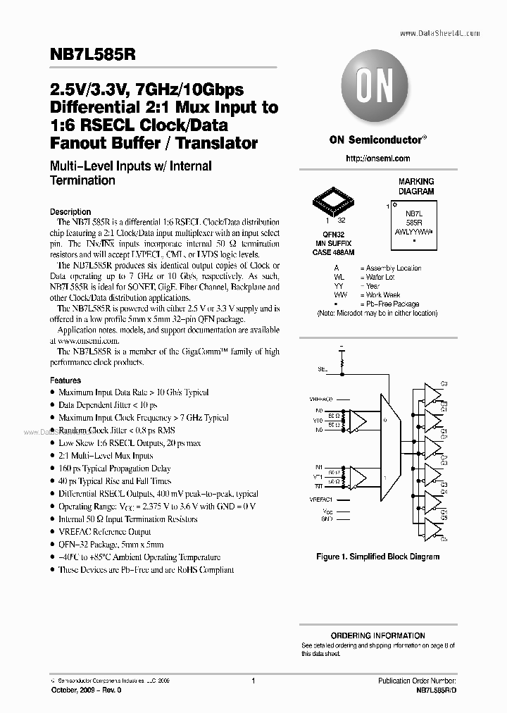 NB7L585R_6086332.PDF Datasheet