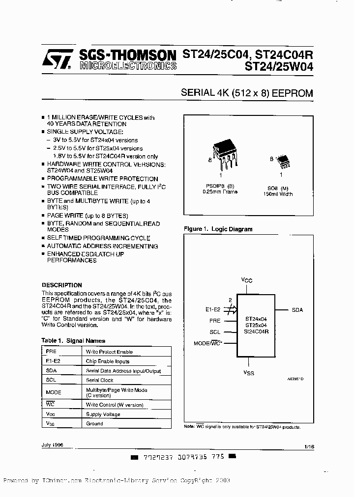 ST24C04RB5_6091925.PDF Datasheet