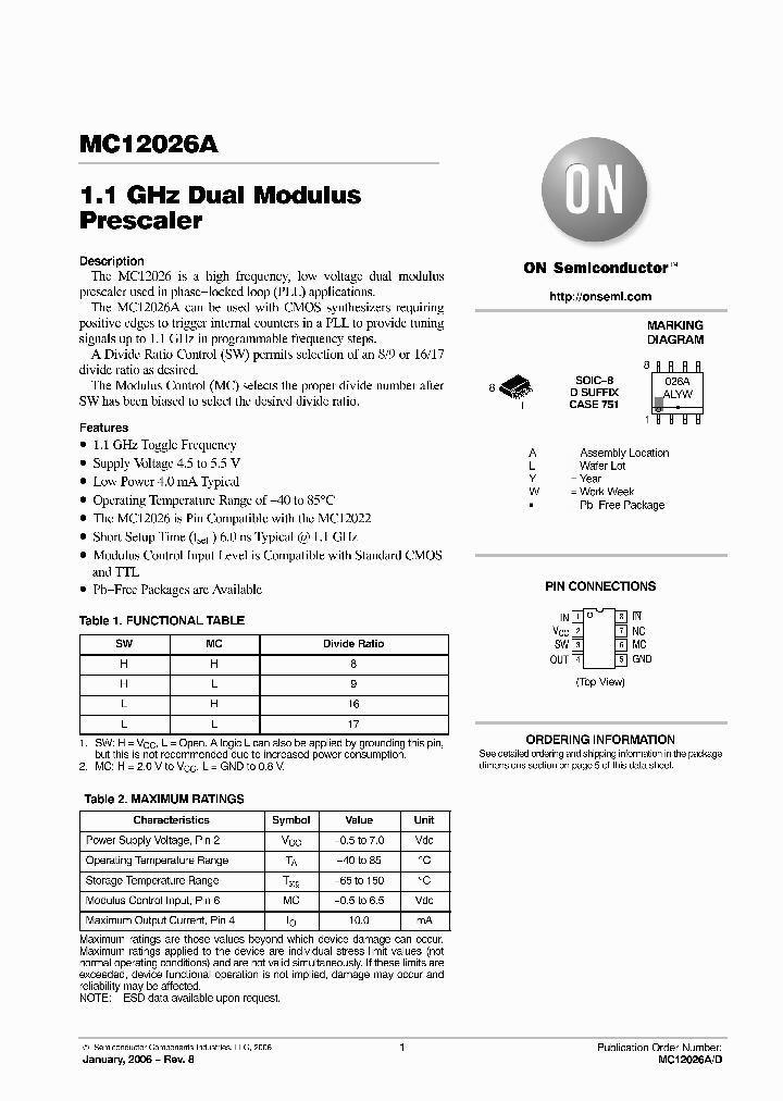 MC12026ADG_6107168.PDF Datasheet