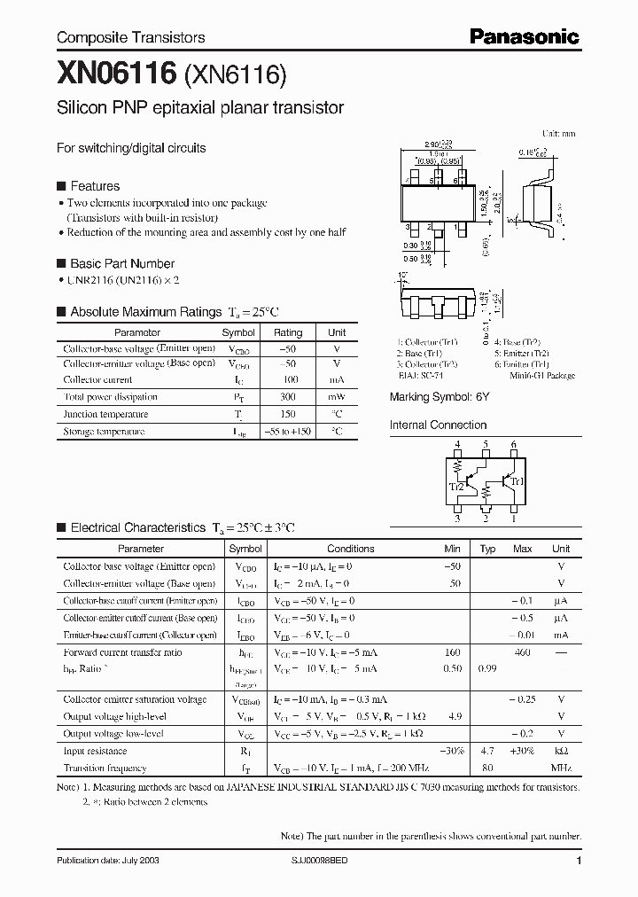 XN6116_6111052.PDF Datasheet
