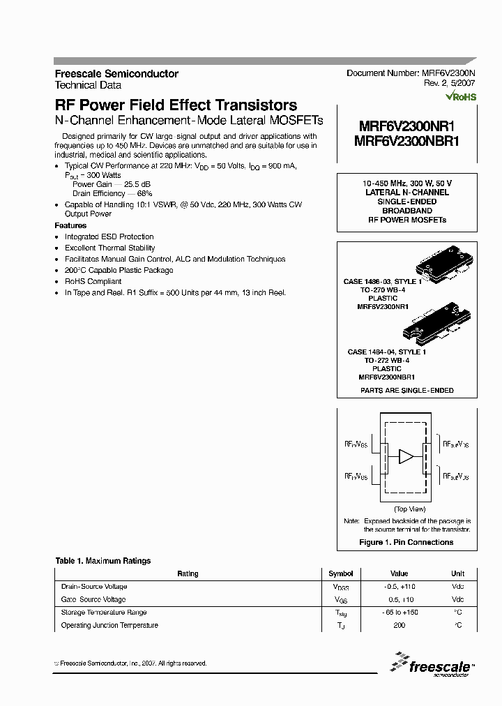 MRF6V2300NBR1_6108457.PDF Datasheet