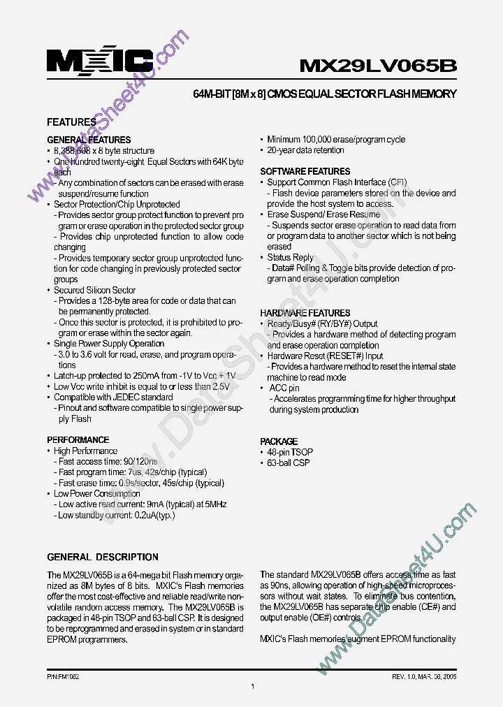 MX29LV065B_6115459.PDF Datasheet