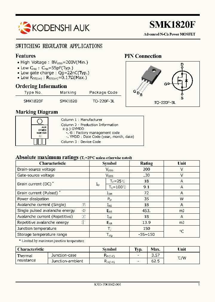 SMK1820F_6119603.PDF Datasheet