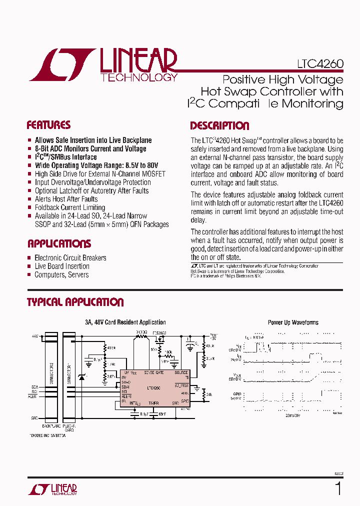 LTC4260IGN_6125364.PDF Datasheet