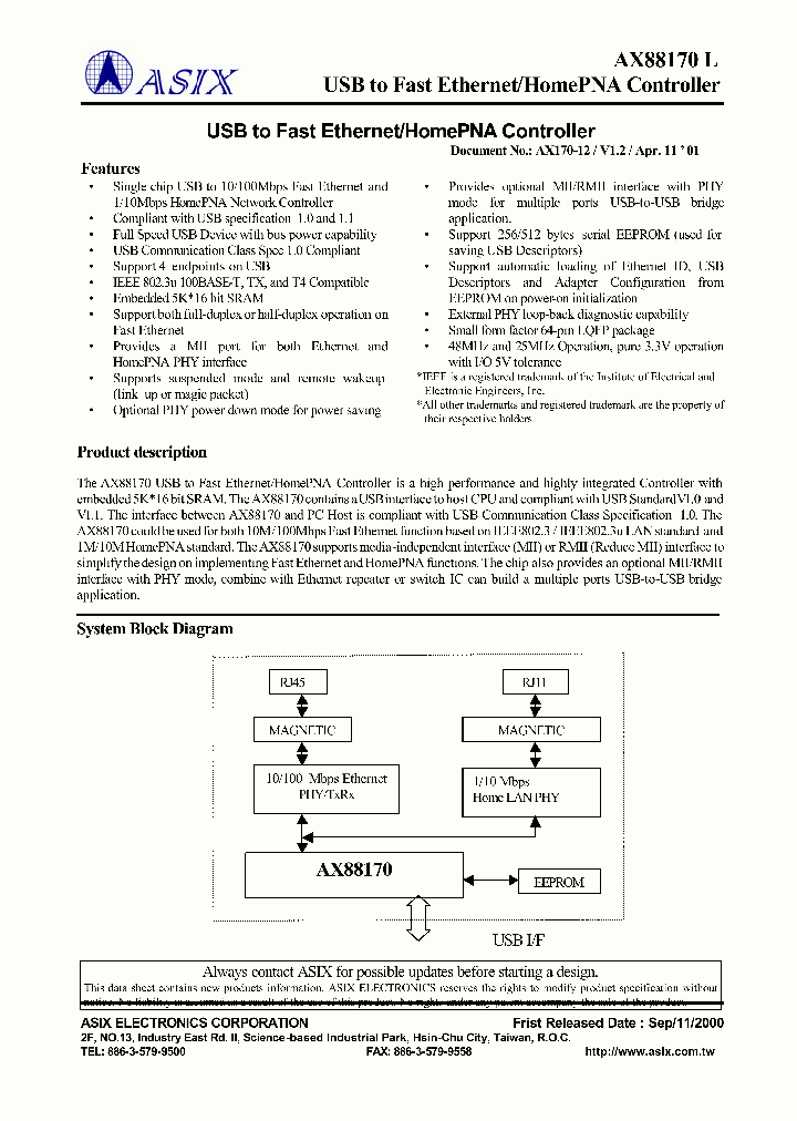 AX88170L_6127785.PDF Datasheet