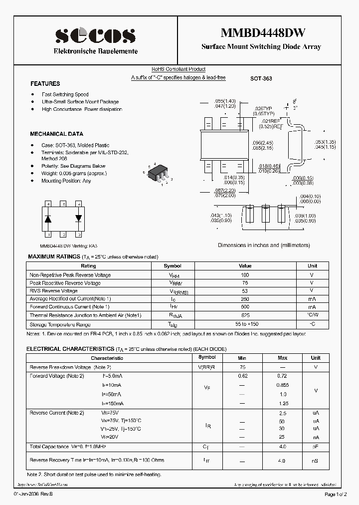 MMBD4448DW_6131855.PDF Datasheet