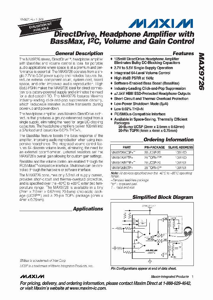 MAX9726AETP_6136909.PDF Datasheet