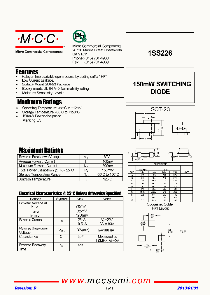 1SS226-TP_6137596.PDF Datasheet
