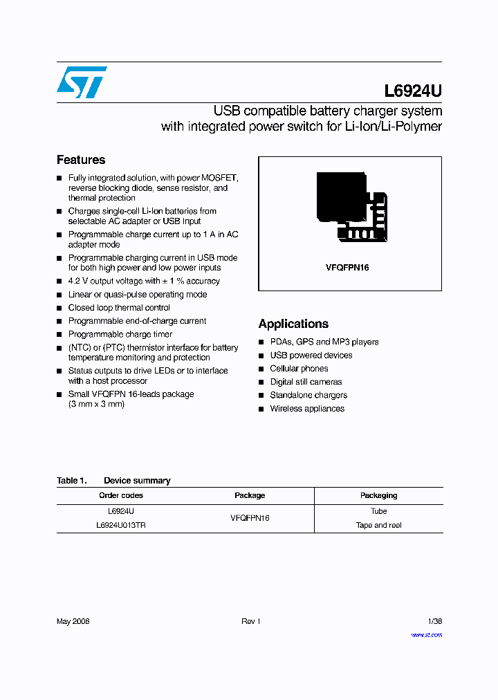 L6924U_6143077.PDF Datasheet