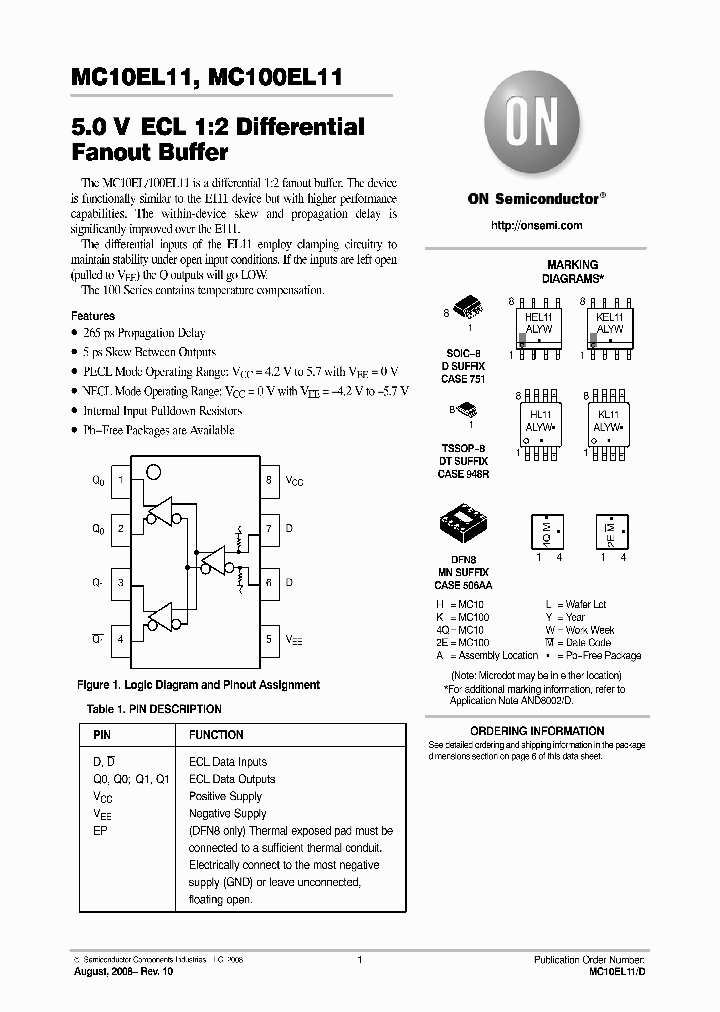 MC10EL11DG_6142181.PDF Datasheet