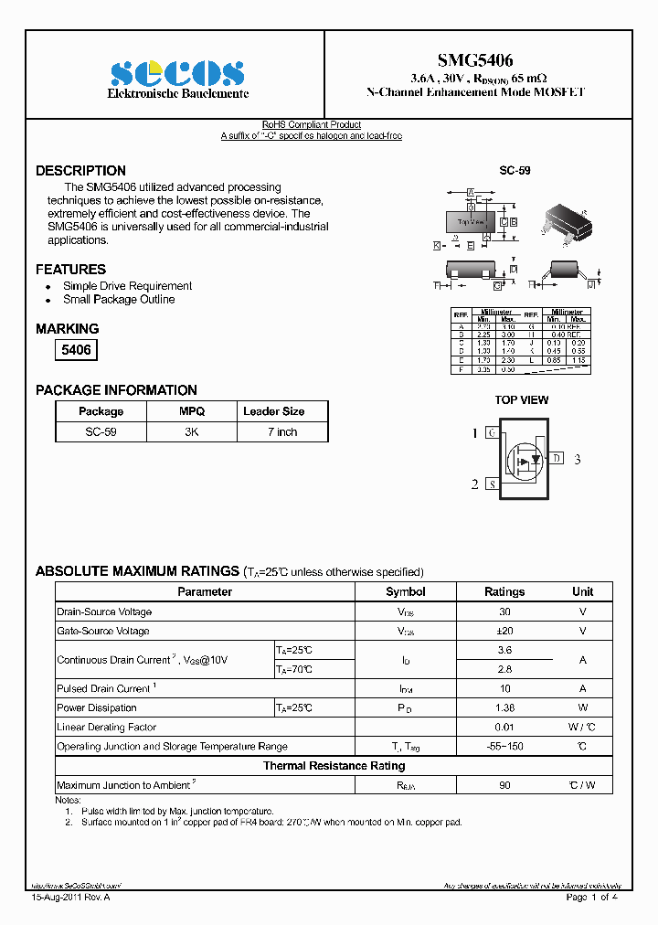 SMG5406_6148538.PDF Datasheet