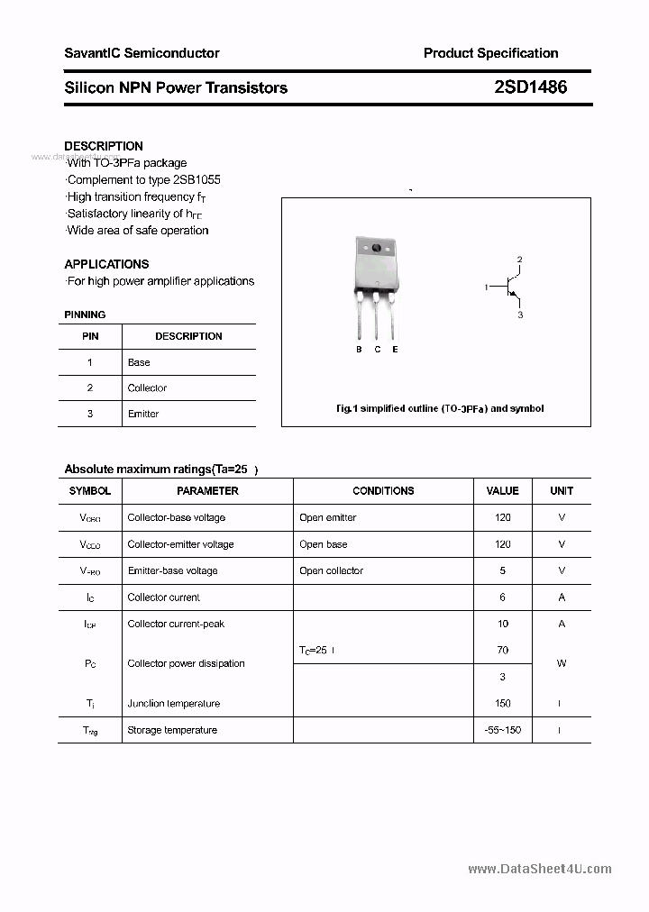 2SD1486_6149905.PDF Datasheet