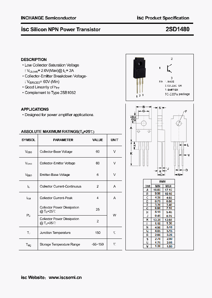 2SD1480_6149874.PDF Datasheet