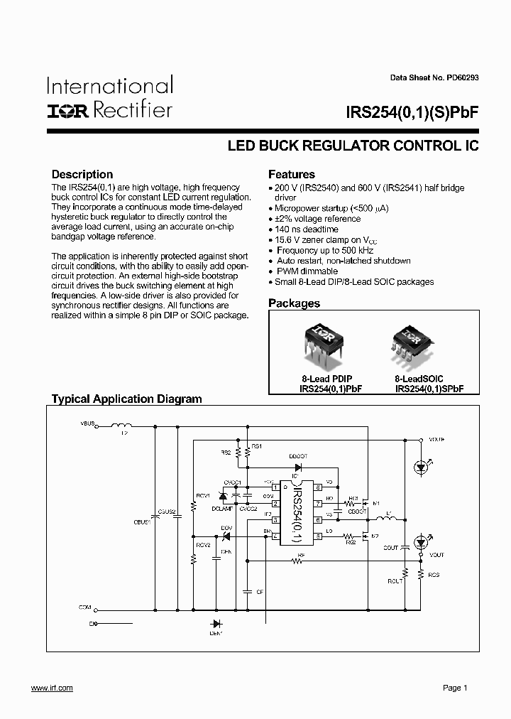 IRS2541PBF_6150831.PDF Datasheet