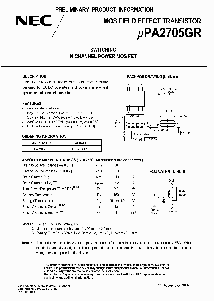 UPA2705_6142845.PDF Datasheet