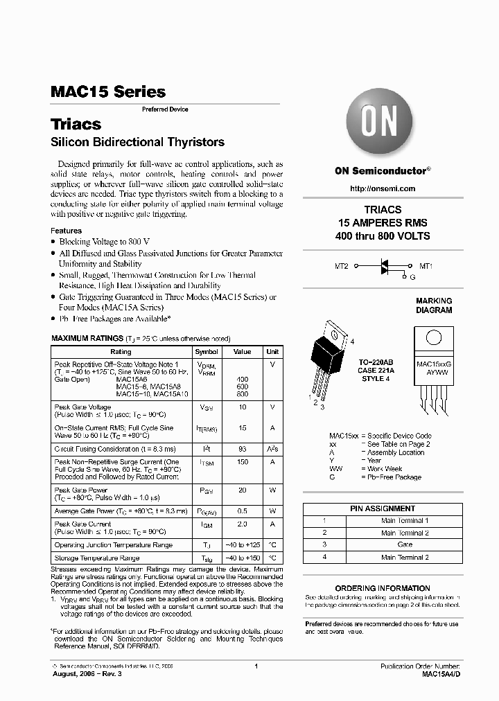 MAC15A10T_6163848.PDF Datasheet