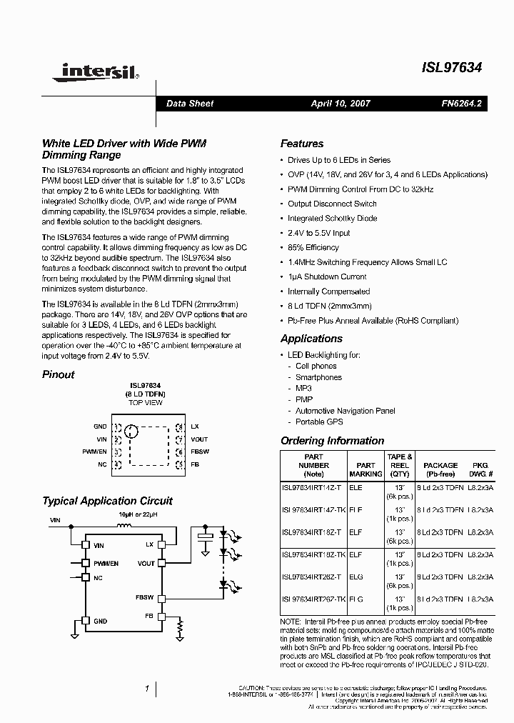 ISL97634IRT18Z-TK_6162530.PDF Datasheet