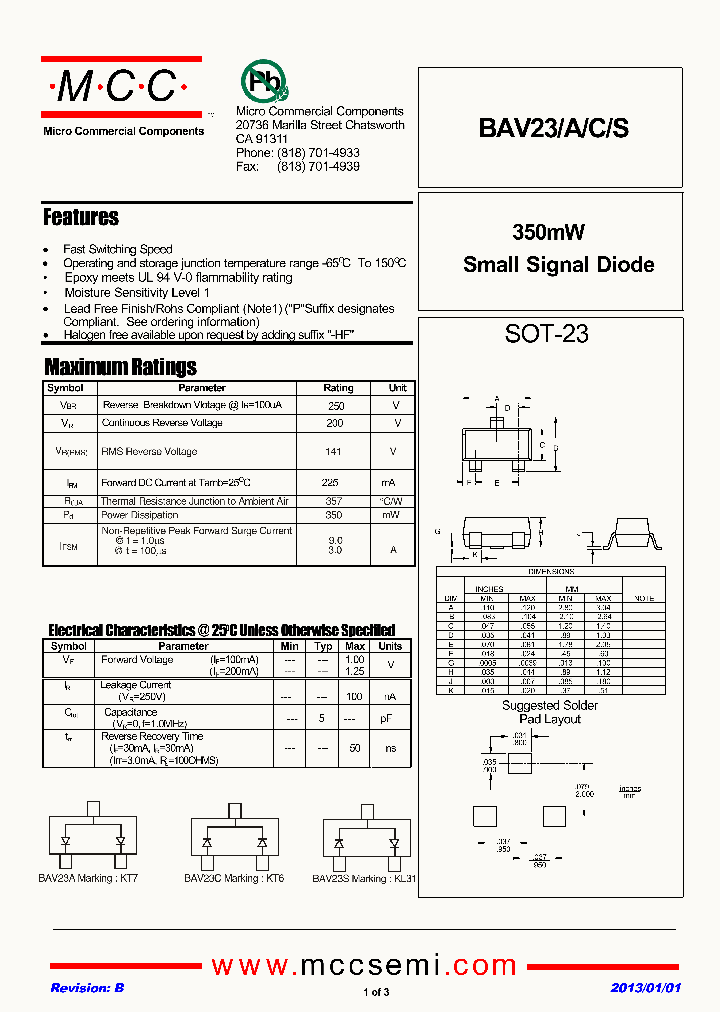 BAV23ACS13_6166731.PDF Datasheet