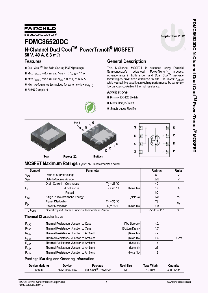 FDMC86520DC_6168518.PDF Datasheet