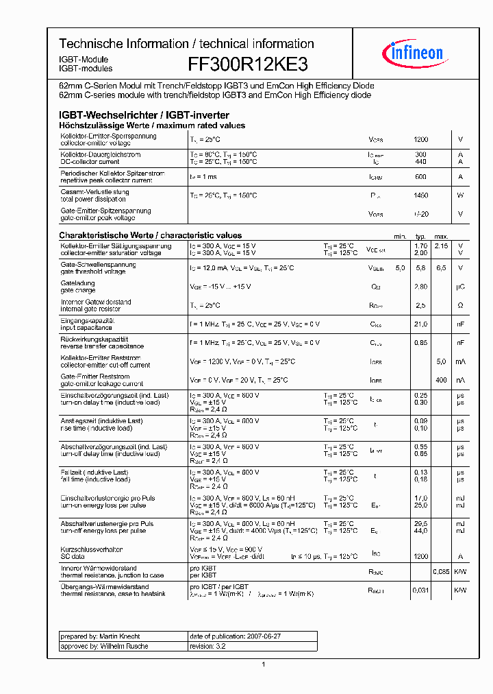FF300R12KE3_6168954.PDF Datasheet