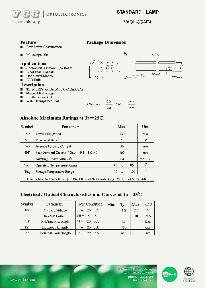VAOL-3GAE4_6170692.PDF Datasheet