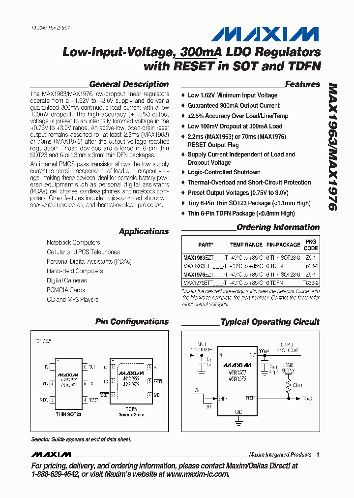 MAX1976ETT075T_6195919.PDF Datasheet