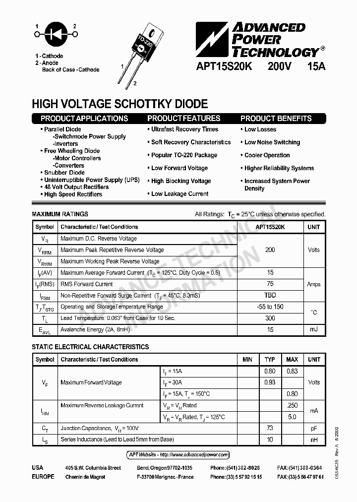 APT15S20K_6192067.PDF Datasheet