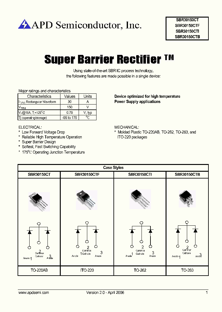 SBR30150CTB_6209111.PDF Datasheet