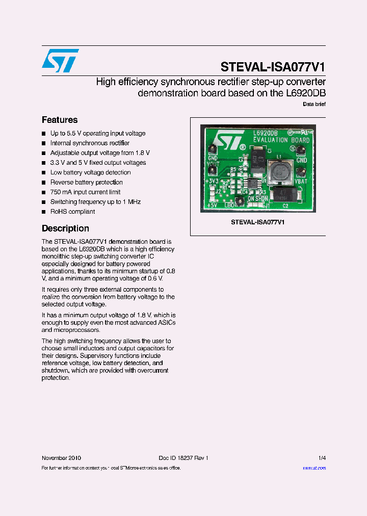 STEVAL-ISA077V1_6221862.PDF Datasheet