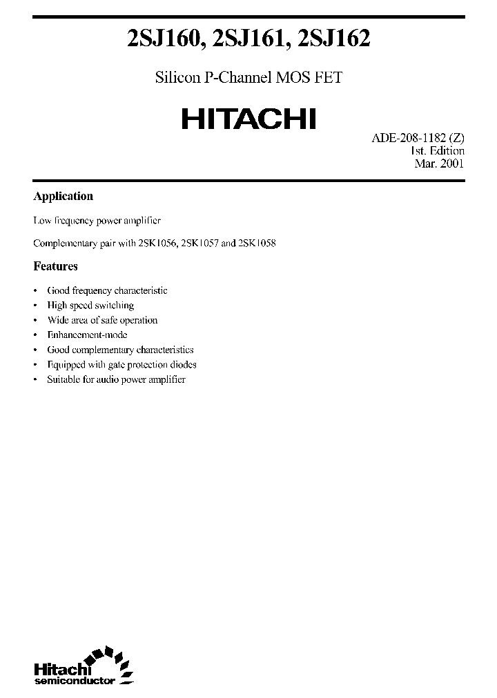 2SJ162_6213418.PDF Datasheet
