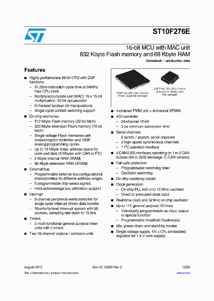 ST10F276E_6226541.PDF Datasheet
