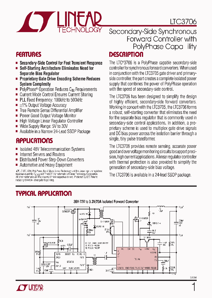 LTC3706EGNPBF_6229320.PDF Datasheet