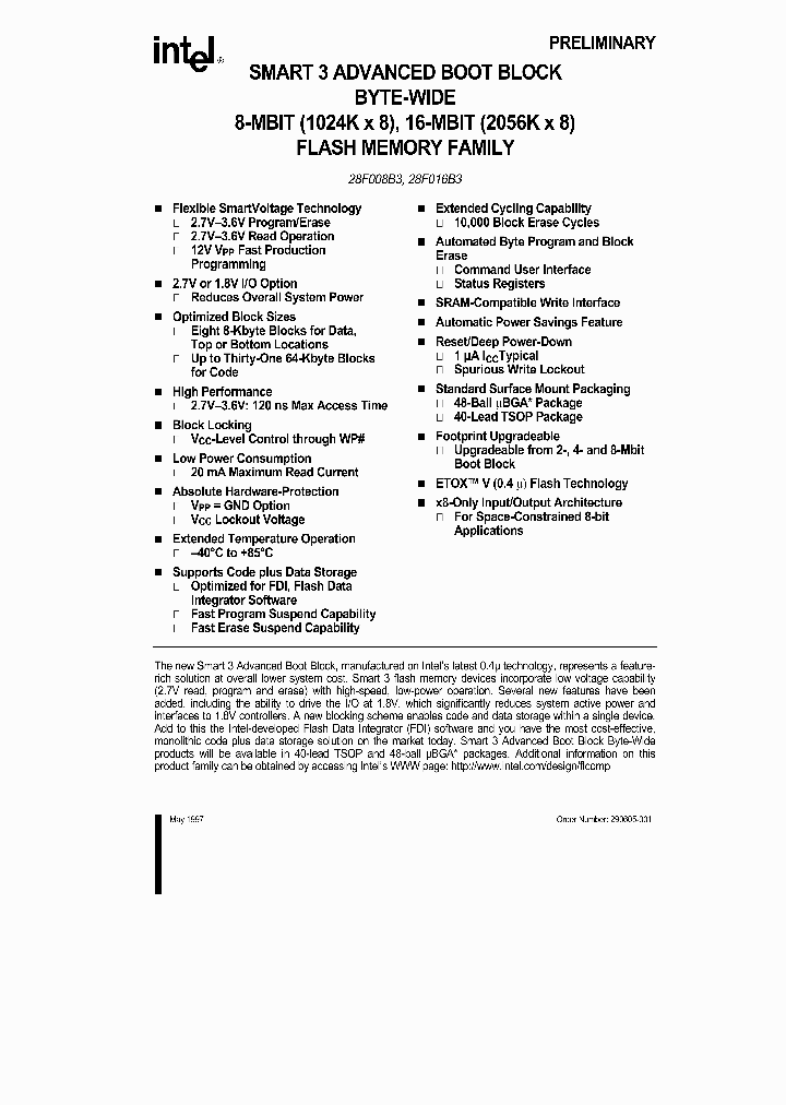 TE28F008B3B120_6230970.PDF Datasheet