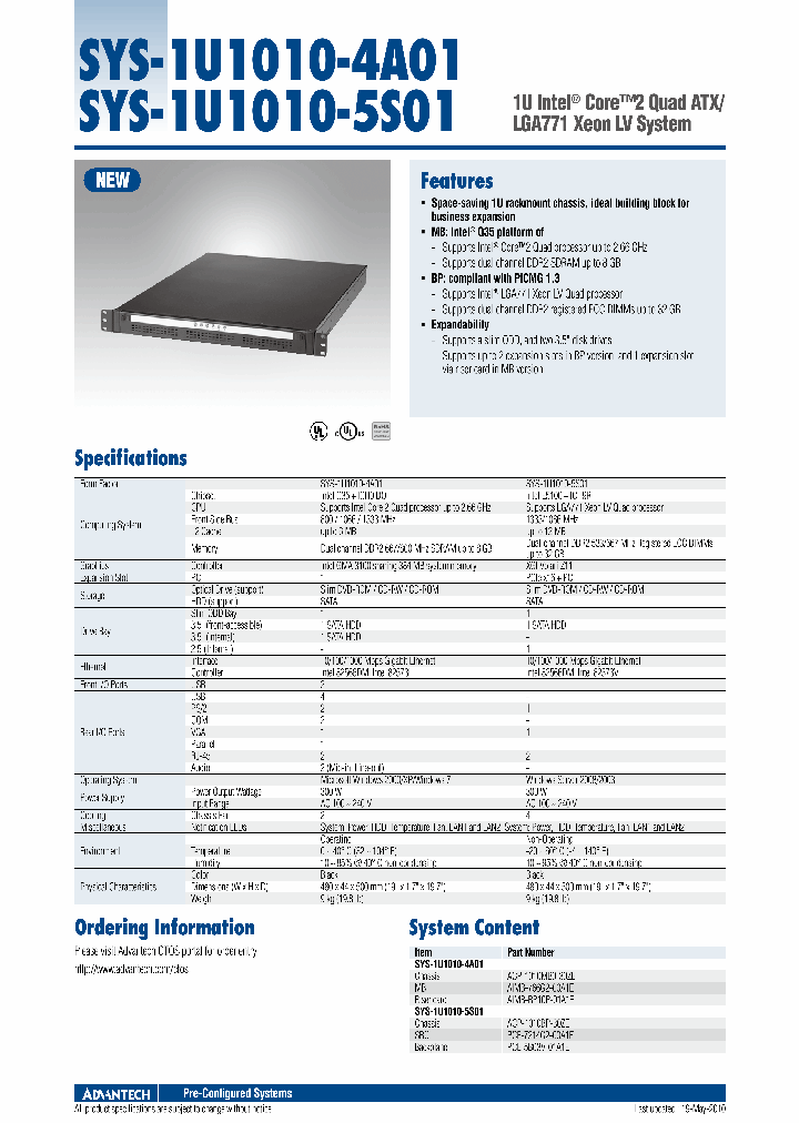 SYS-1U1010-5S01_6238200.PDF Datasheet