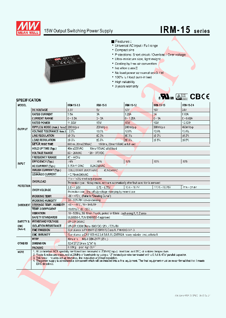 IRM-15_6247367.PDF Datasheet