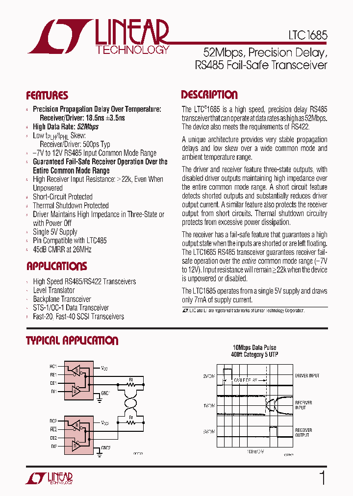LTC1685IS8_6262803.PDF Datasheet